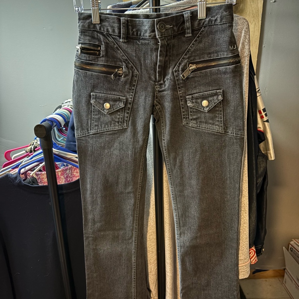 Marc Jacobs Dark Gray Straight Leg Jeans